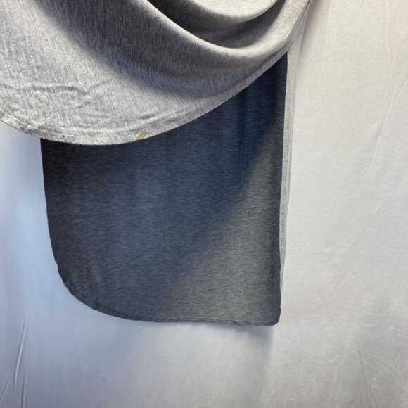 Reborn J V-Neck Short Sleeve Maxi Slit Dress Women Large Gray Side Pockets Used - Picture 12 of 16